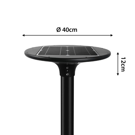 VELAMP Lampione LED solare 2300 lumen IP65 da montare su palo SPIELBERG SL608