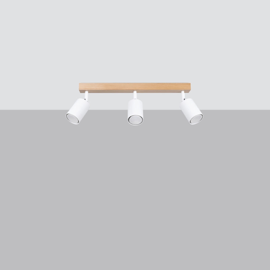 Faretto soffitto triplo bianco GU10 JUNGLO Pure Lume