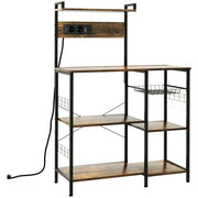 Mobile da cucina con prese ¨C zephmum ¨C marrone, 90x42x130 cm