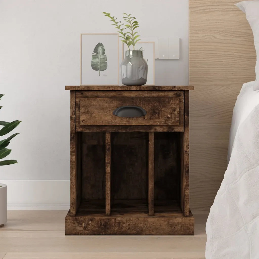 Comodino Rovere Fumo 43x36x50 cm 816354