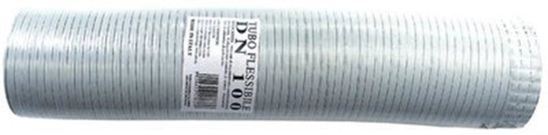 Tubo fumi flessibile estensibile alluminio BIANCO 250 mm da 0,5 a 3 mt