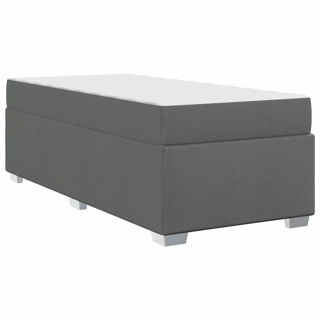 Struttura del letto Grigio scuro 80 x 200 cm Tessuto