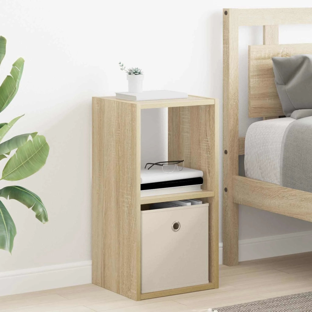 Set di 2 Comodini | Armadio da Notte | Mobiletto da notte con cassetto Rovere Sonoma 30,5 x 27 x 59,5 cm