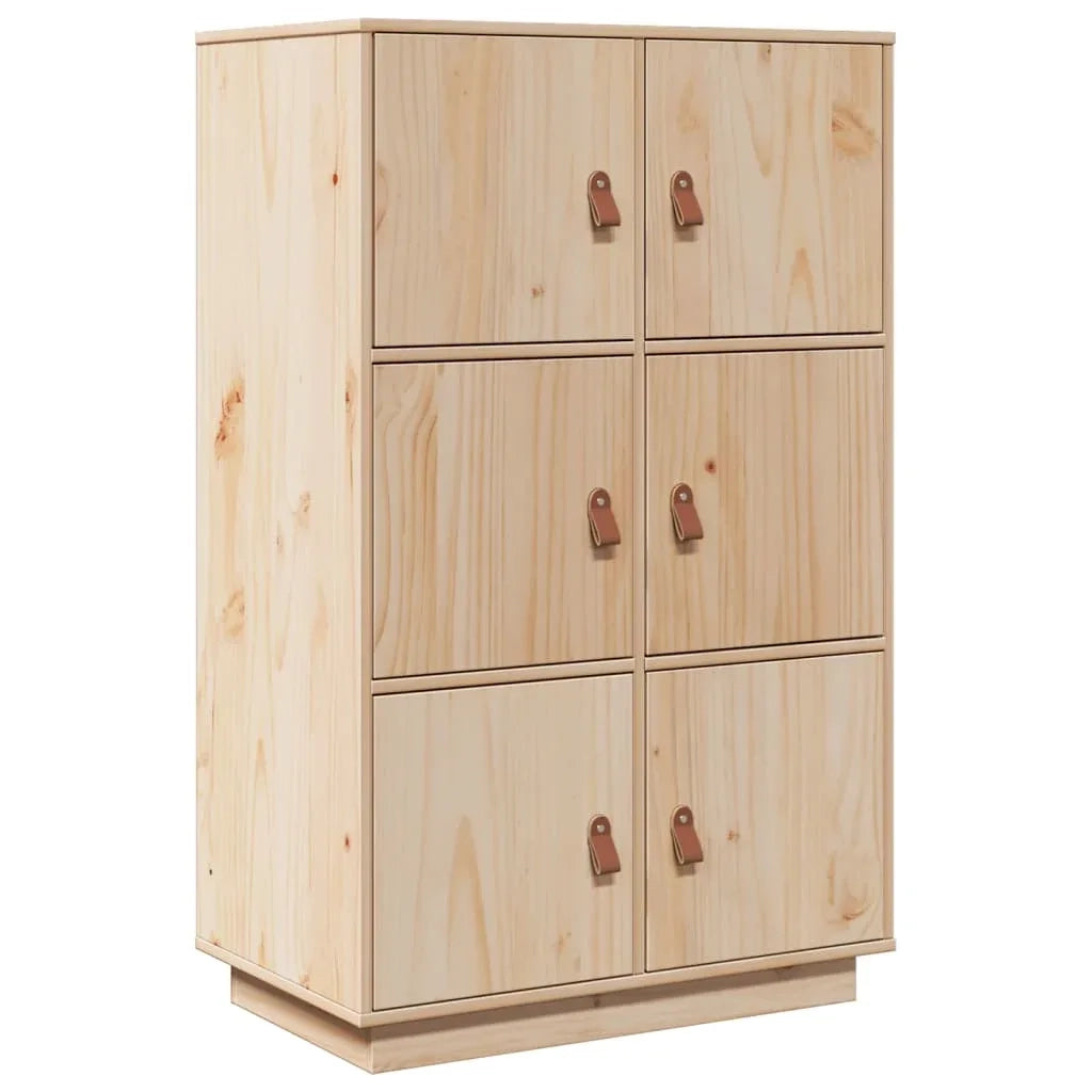 Credenza-Buffet-Armadio da cucina 67x40x108,5 cm in Legno Massello di Pino 927317