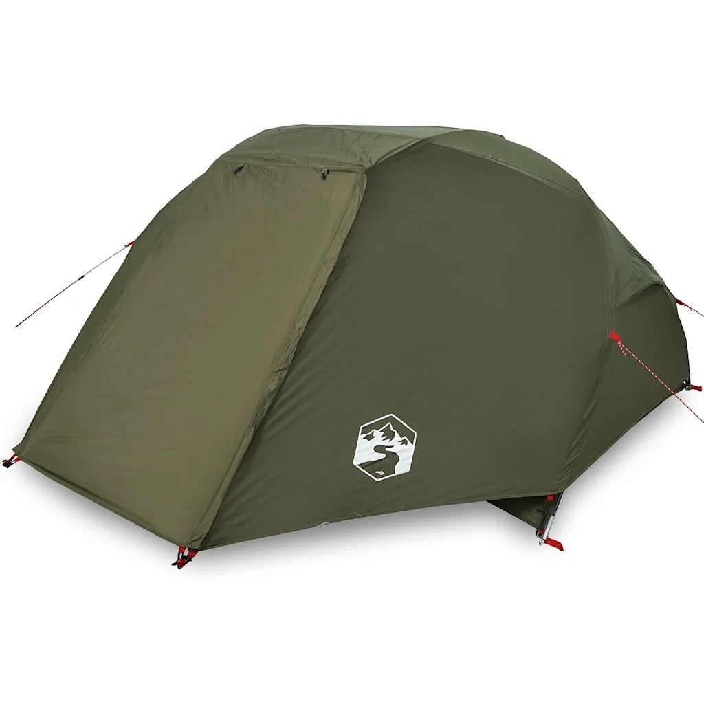 Tenda da Pesca per 5 Persone Verde Oliva Impermeabile 4100658
