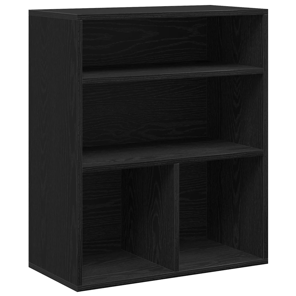 Libreria Nera 60x30x71,5 cm in Legno Multistrato 860311