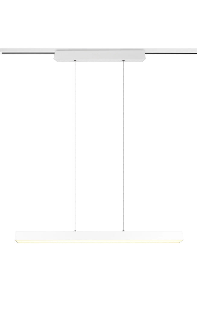Lampada a Sospensione da Interno a led in Metallo Bianco Opaco