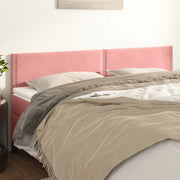Testiera Rosa 200x5x78/88 cm in Velluto 346003