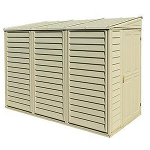 Casetta da Giardino Porta Attrezzi 122x240x188 cm in PVC Avorio