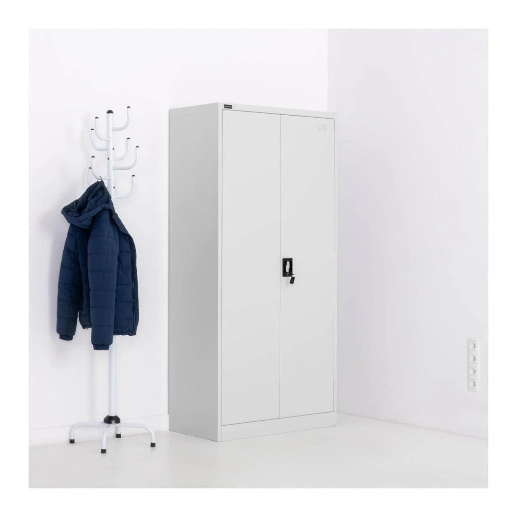 Mobiletto per ufficio in metallo acciaio 102 cm grigio 14_0000461