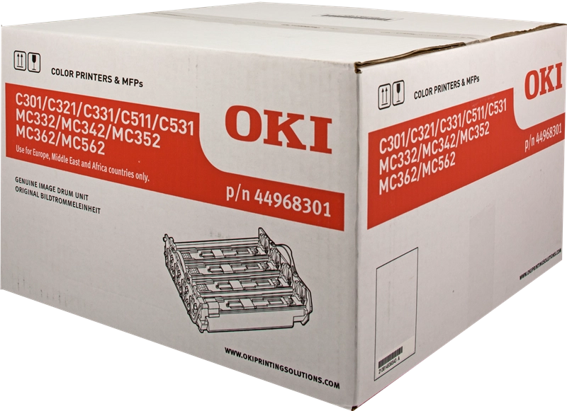 ORIGINAL OKI Tamburo nero / differenti colori 44968301 C301 kit