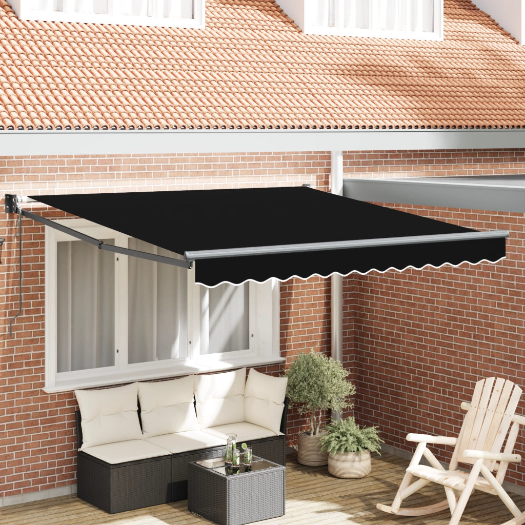 Tenda Retrattile Automatica  Nera 350x250 cm
