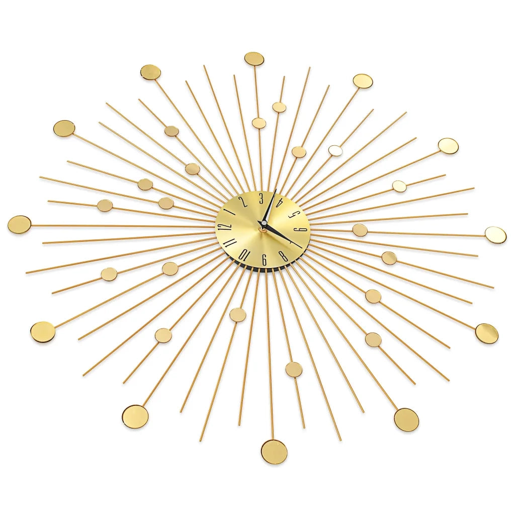 Orologio da Parete in Metallo 70 cm Dorato CFW9761628