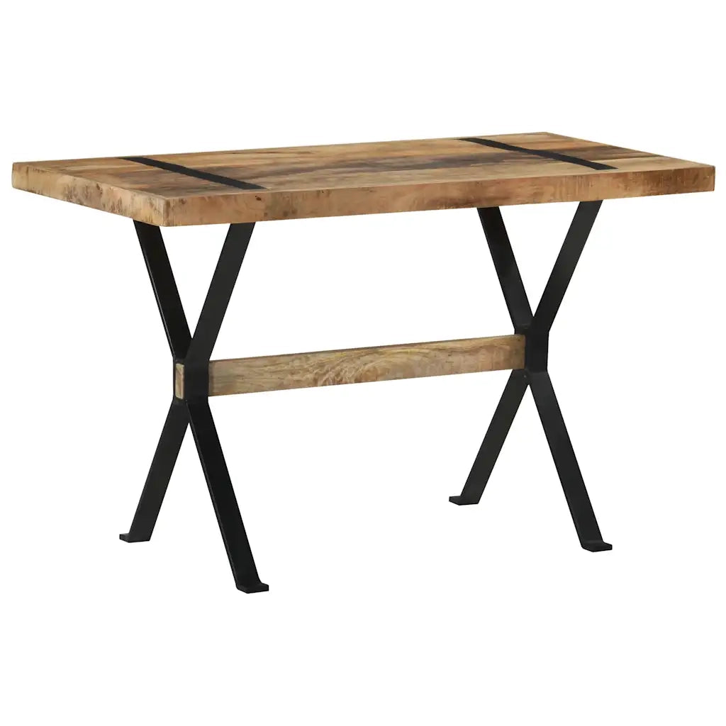 Tavolo da Pranzo 120x60x76 cm in Legno di Mango Grezzo cod mxl 18696