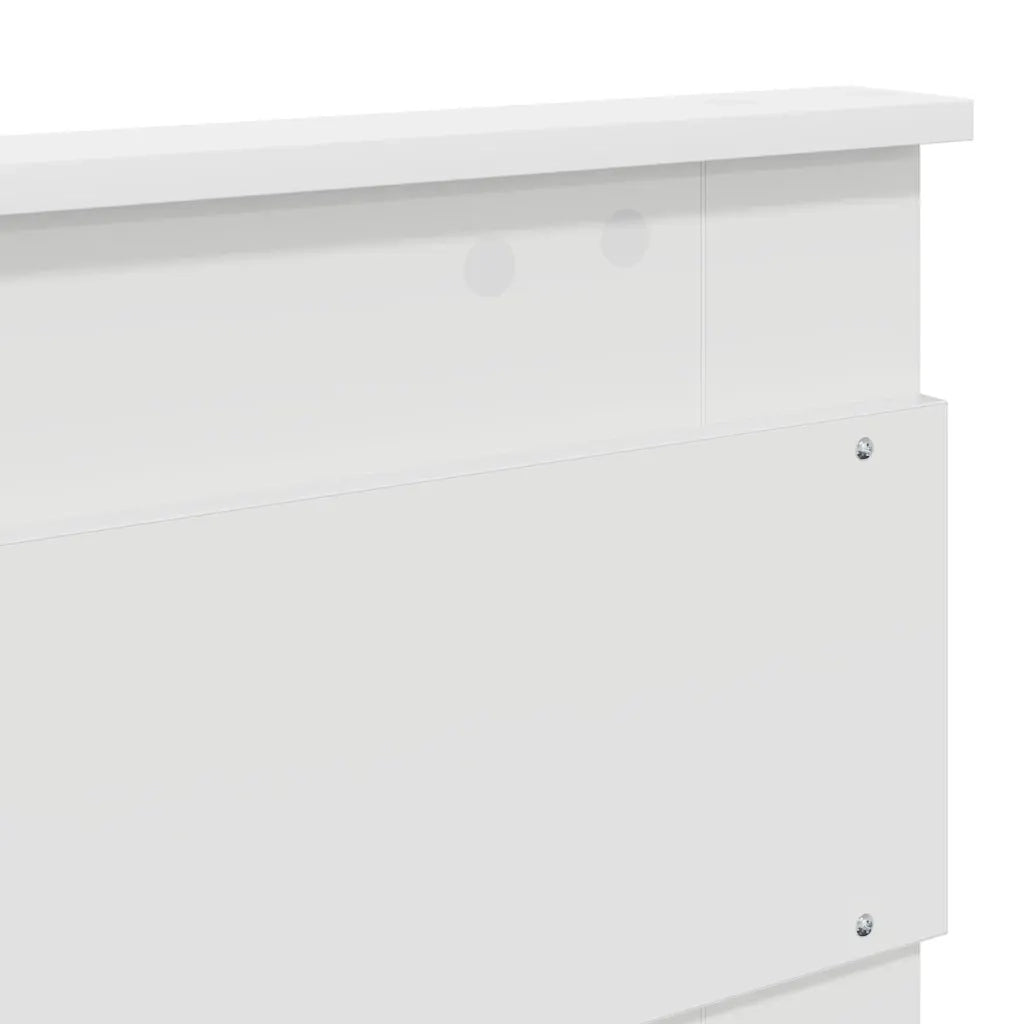 Testiera-Testata-Testiera Decorativa Bianco 200 cm Legno multistrato 876235