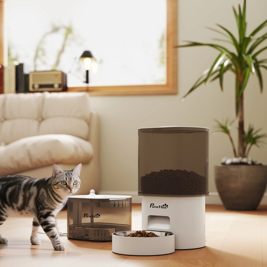 Distributore automatico cibo per cani e gatti 3L ¨C Xylo ¨C con app, 1-10 pasti/giorno, LED