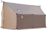Tenda da Campeggio - Ombrello Solare - Tela di Ripstop - Impermeabile - Leggero - Duraturo - per Campeggio - Escursionismo - Emergenza - 70D Nylon - 3 x 3 m - Cuoio Scuro