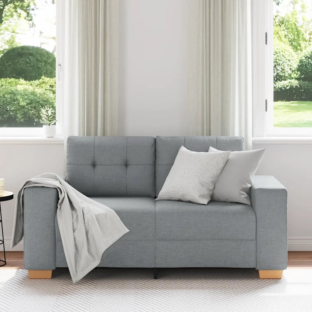 Divano Divanetto Grigio Chiaro 160x77x82 cm in Tessuto 4105068