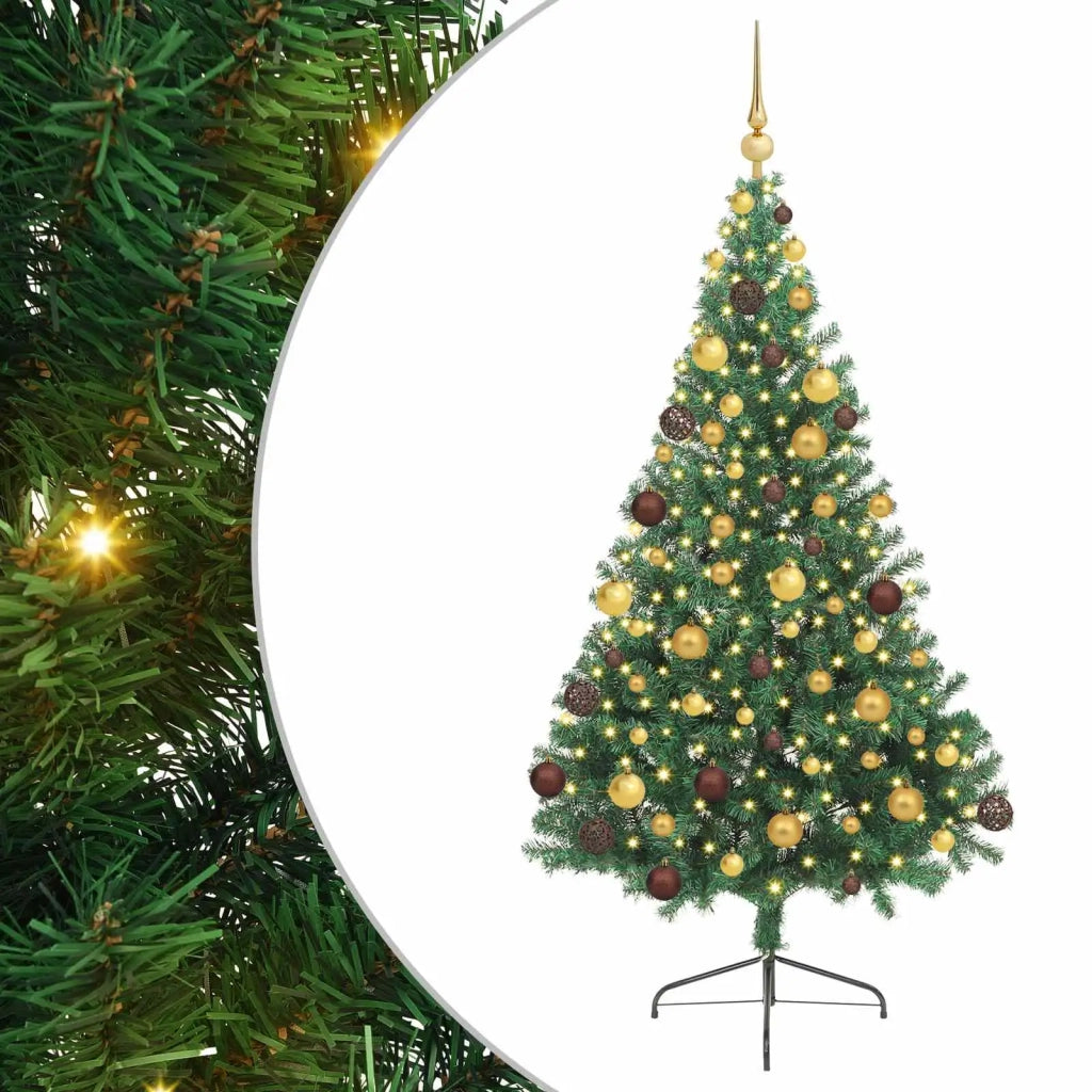 Albero di Natale artificiale con luci integrate Verde 180 cm 3397008