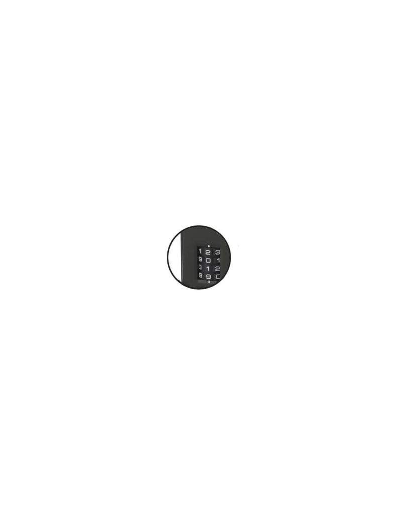 Lucchetto a combinazione Code-X, 4 cifre, interno, arco in acciaio, 45mm, nero - THIRARD