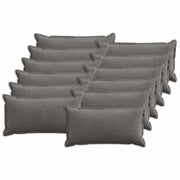 Federa 12 pz HOUTEN Grigio Scuro 40 x 80 cm corduroy 918171