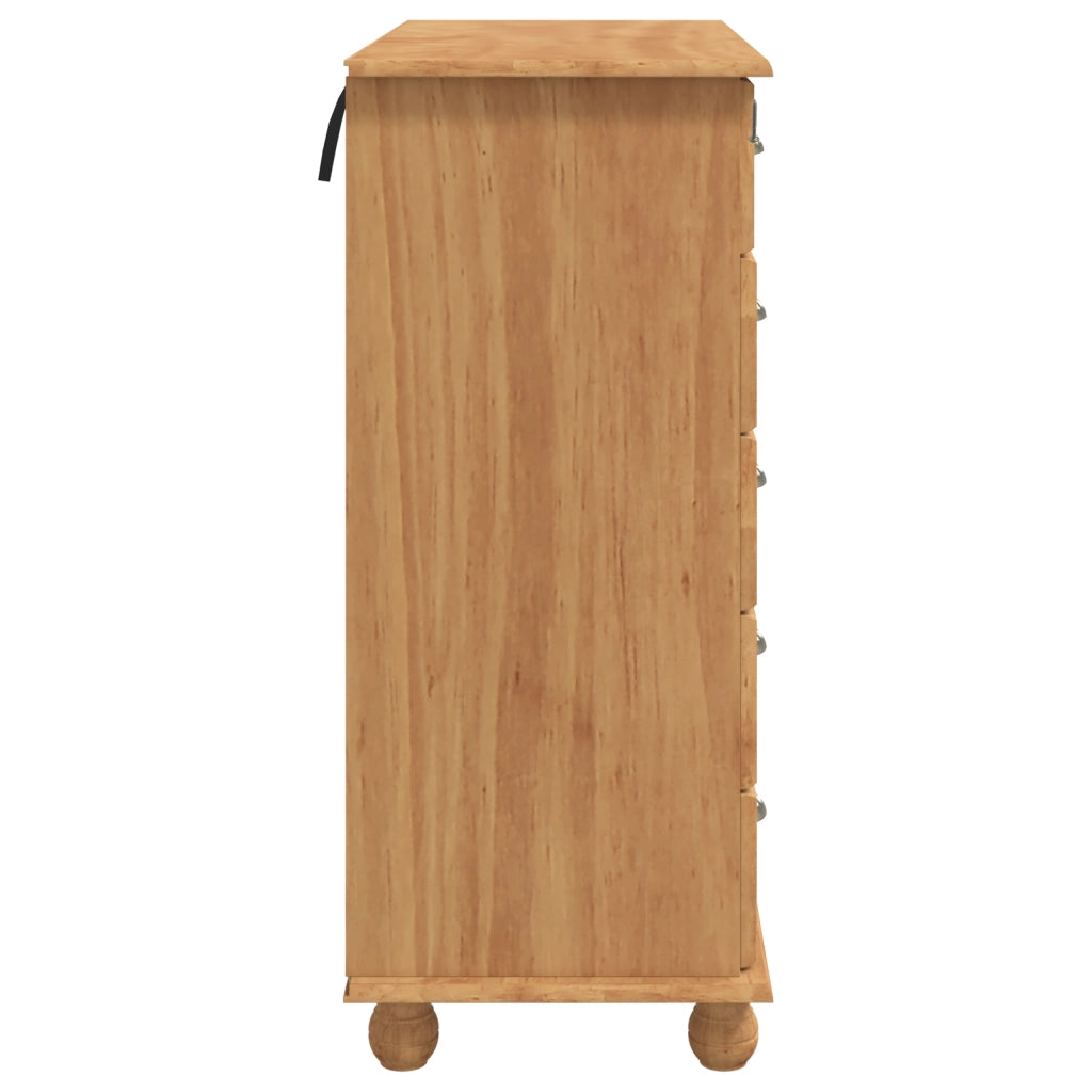 Cassettiera 'ASKIM'91x40x95.5 cm Legno Massello di Pino