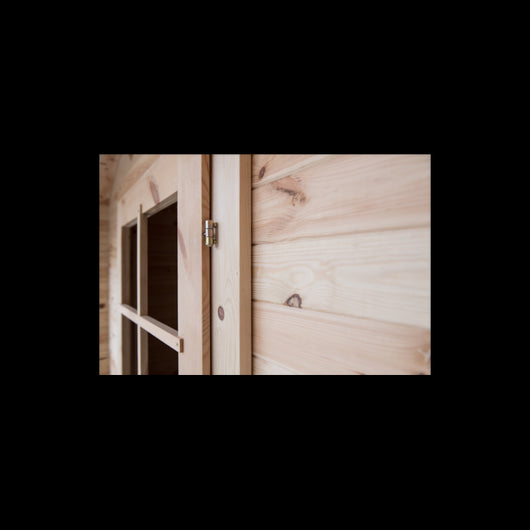 Casetta in Legno da Giardino per Esterni, Sistema Block House, Doghe Spessore 19mm - articolo BLOCK2x2/28 - 110005