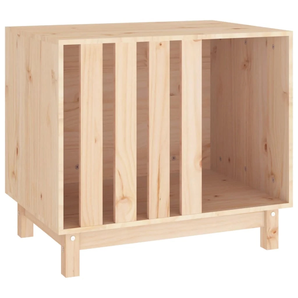 Cuccia per cani 70 x 50 x 62 cm in legno massello di pino marrone 02_0043453
