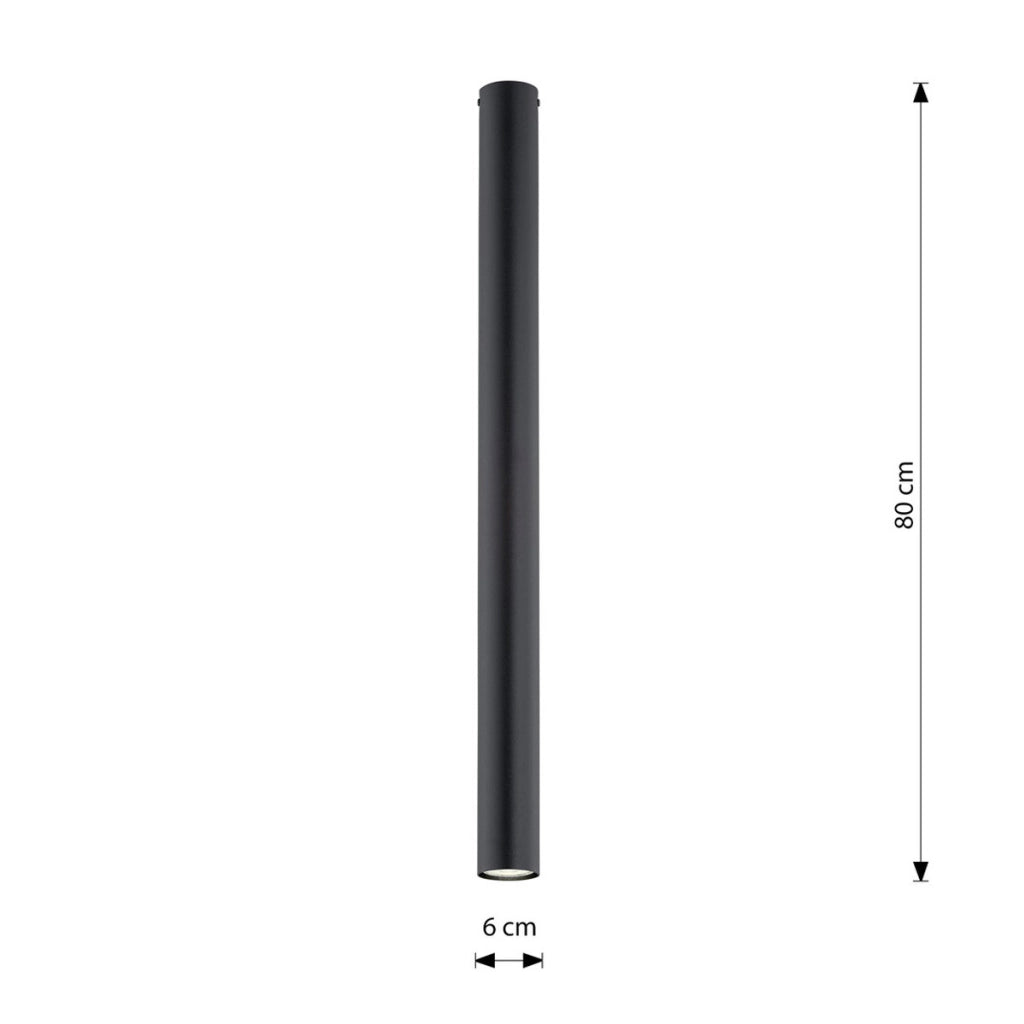 Lampada a sospensione Tecno in acciaio nero opaco