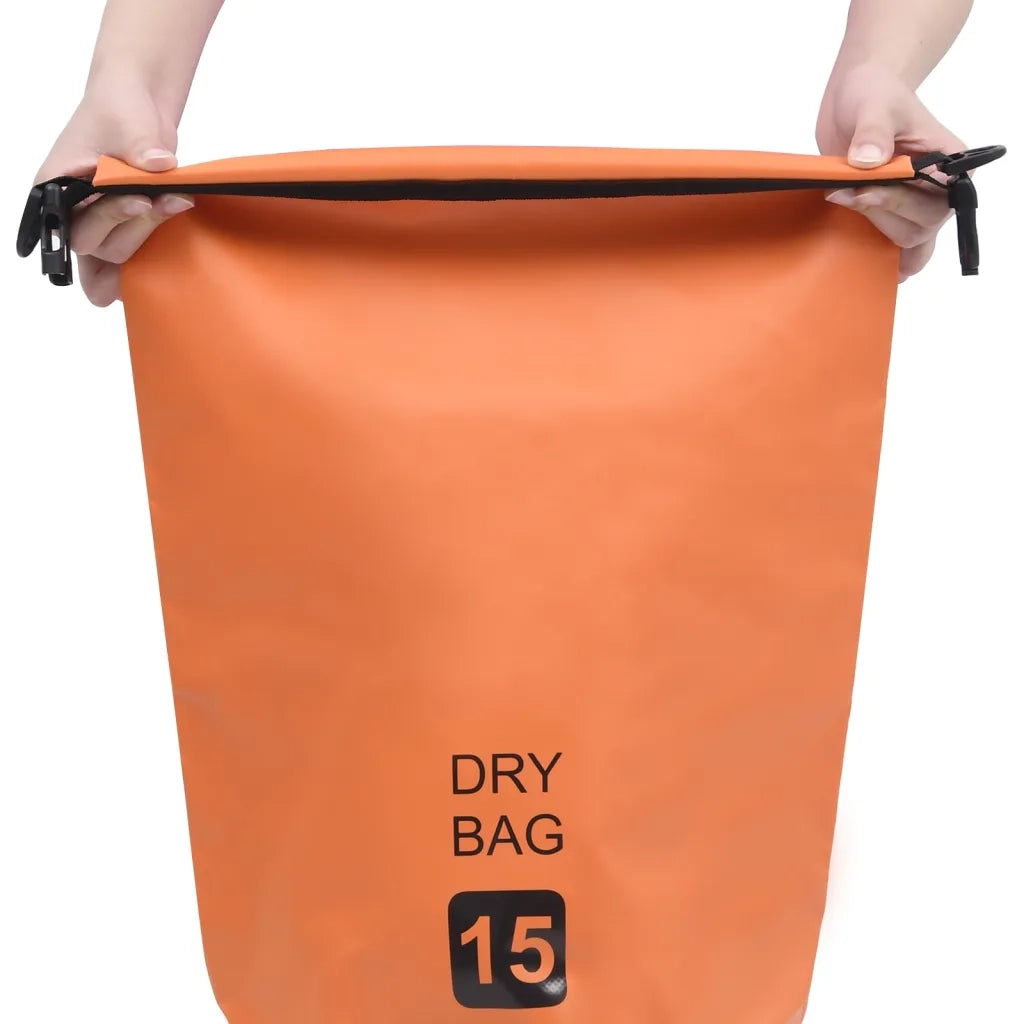 Borsa Impermeabile Arancione 15 L in PVC cod mxl 59711
