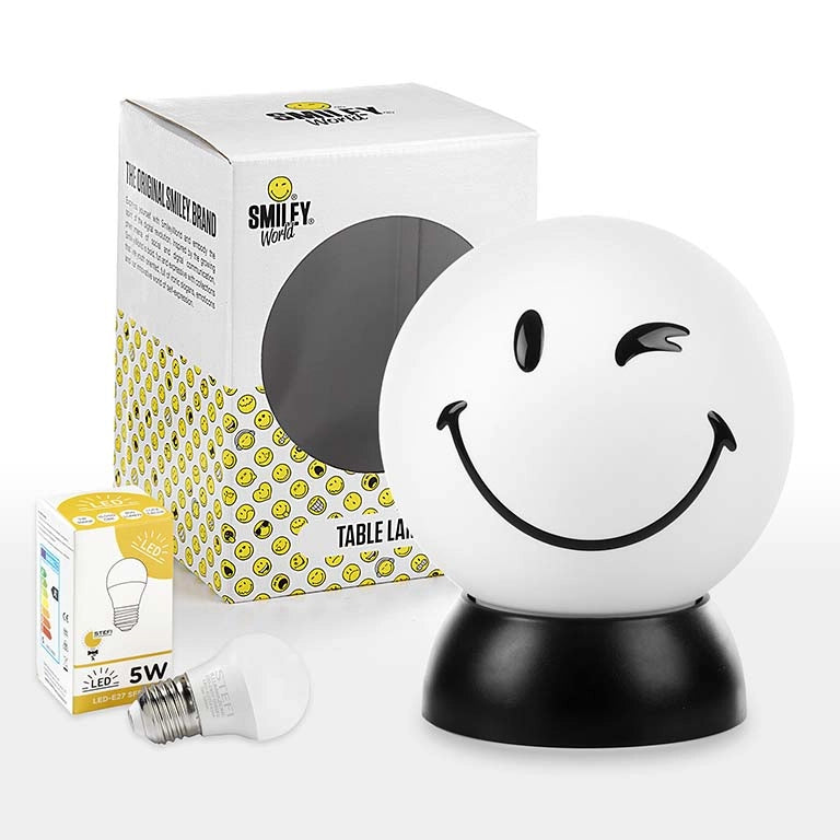 Lumetto Smiley BIRBO bianco