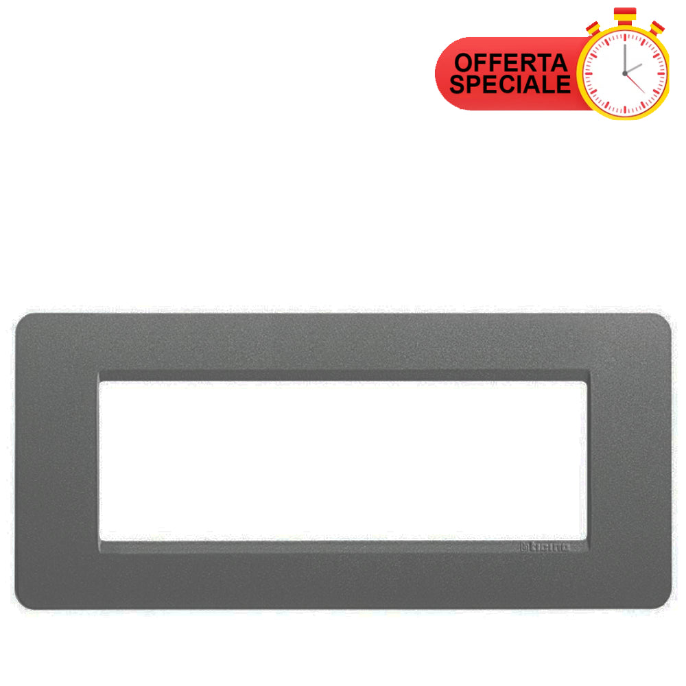 BTicino Matix Placca 6 Posti Grigio Pietra AM4806LSP