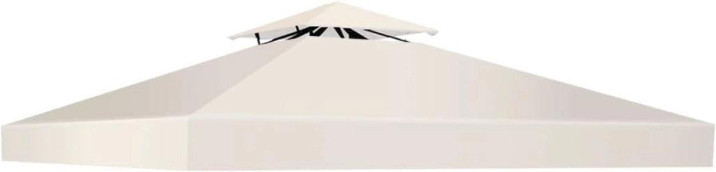 Tetto di Ricambio, per Gazebo Giardino di 3 x 3 M, Doppio/Singolo Strato, in Tessuto Poliestere, Impermeabile e Anti-UV, per Cortile/Spiaggia/Parco, 3 Colori e 2 Stili