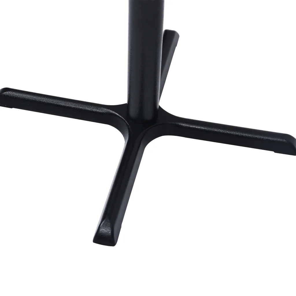 Gamba per Tavolino da Bar Nero 76x76x107cm in Ghisa 325432