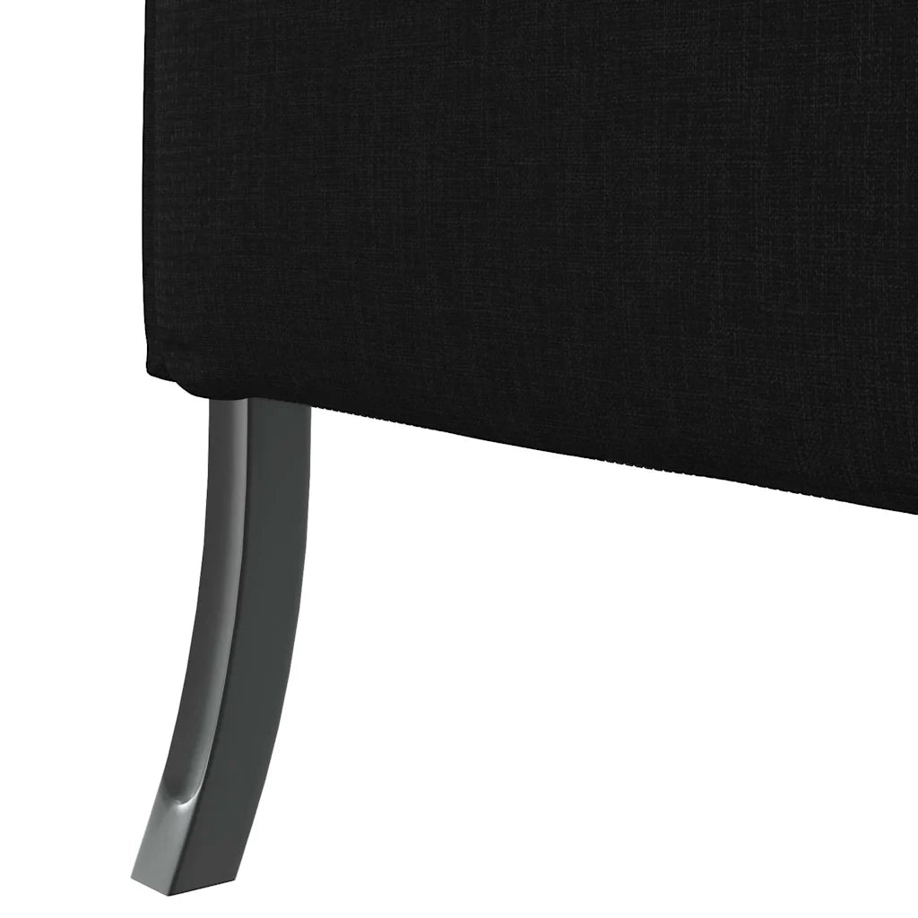 Divano alto-Sofa alto Nero 109 x 56 x 121 cm Tessuto