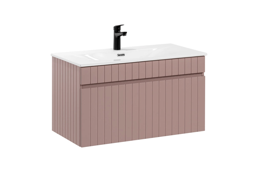 Set mobili bagno 80 cm con lavabo Iconic Rose 80 cm