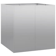 Fioriera | Cassetta per fiori | Vaso 80x80x80 cm in Acciaio Zincato