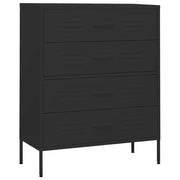 Cassettiera Nera 80x35x101,5 cm in Acciaio CFW1009078