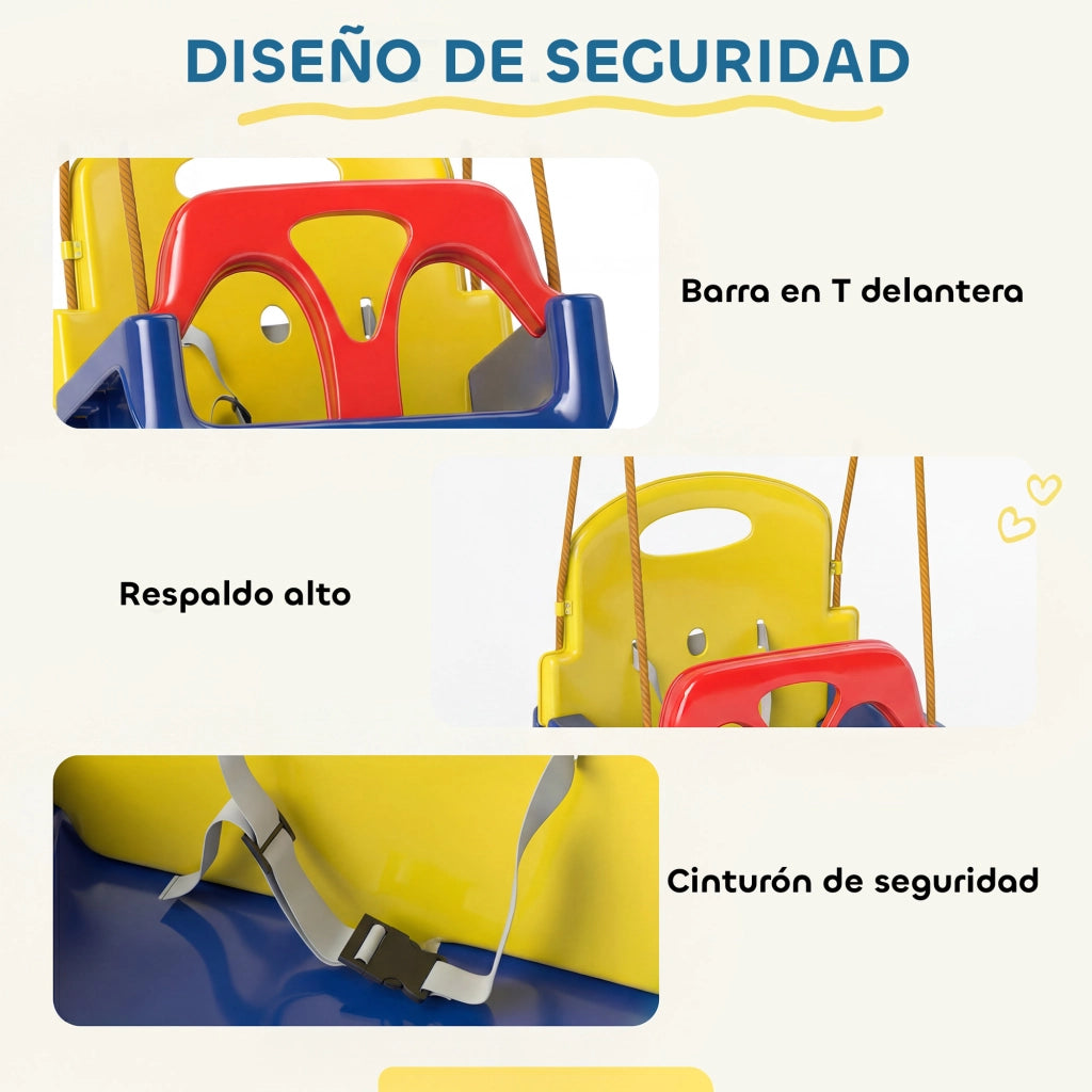 Altalena per bambini 3 in 1 ¨C zephmum ¨C Blu scuro