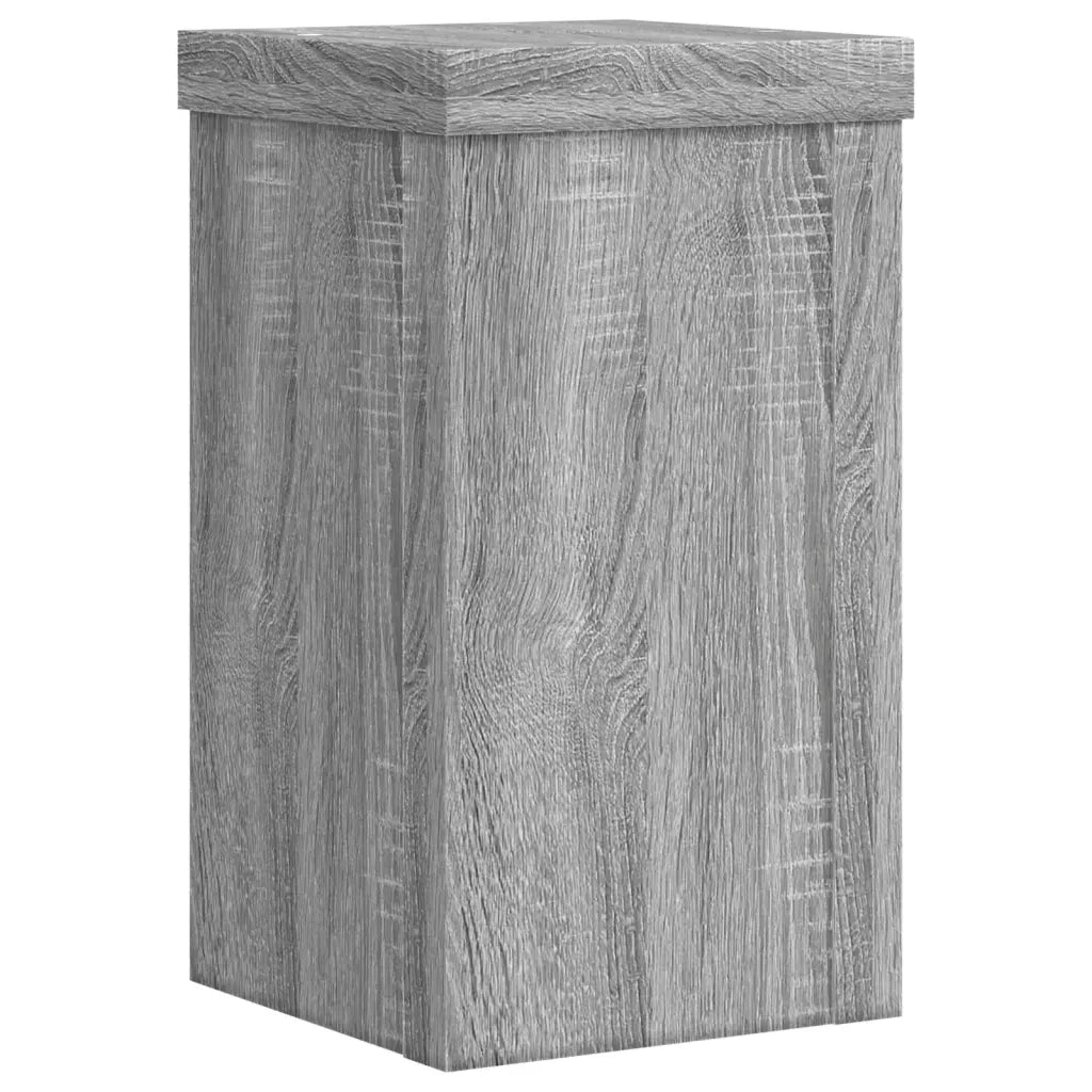 Supporti per piante | Sostegno per piante 2 pz Grigio 10x10x18 cm in Multistrato