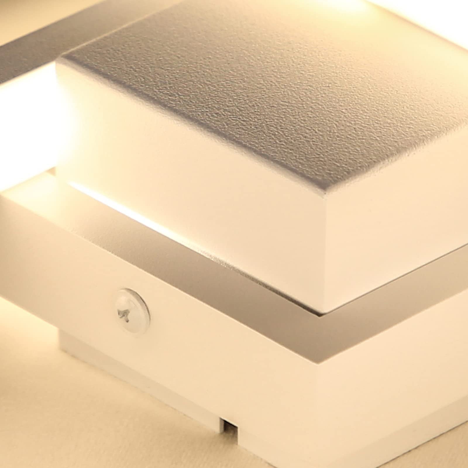 ZMH Lampada da soffitto LED moderna geometrica rettangolare 100cm per soggiorno camera