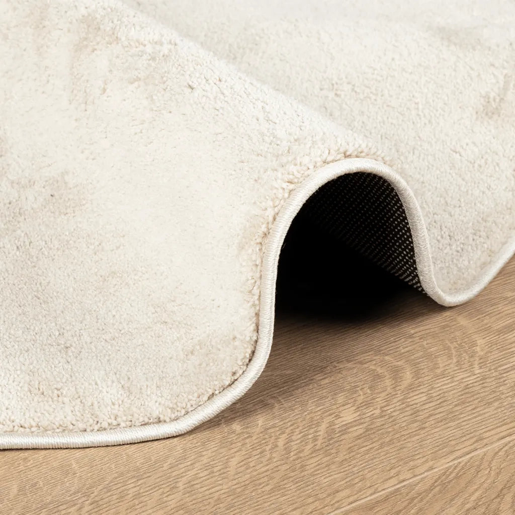 vidaXL Tappeto OVIEDO a Pelo Corto Beige Ø 160 cm