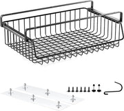 Carrello per gestione cavi - Scomparto estensibile sotto il tavolo per prolunghe - Grande contenitore di archiviazione sotto il tavolo per ufficio domestico - Senza perforazione - 1 pezzo