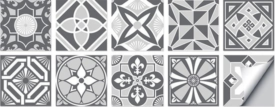 Set di 10 adesivi per piastrelle autoadesivi 15 x 15 cm decorazione per piastrelle adesivi per parete per casa, bagno, impermeabili ad PVC, decorazione per parete, adesivi per parete resistenti all'olio, idonei per soggiorno, cucina, bagno, decorazione.