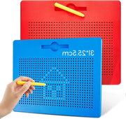 2 Pezzi di Tavole di Scrittura Magnetiche - Piccole Tavole di Scrittura con Palle di Acciaio - Tavole di Scrittura con Penna - Tavole di Scrittura Magiche per Bambini e Adulti - Formato di Viaggio - Casa e in Viaggio - 31 x ...