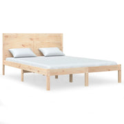 Letto matrimoniale | Letto per adulti | Giroletto senza Materasso 160x200 cm in Legno Massello di Pino