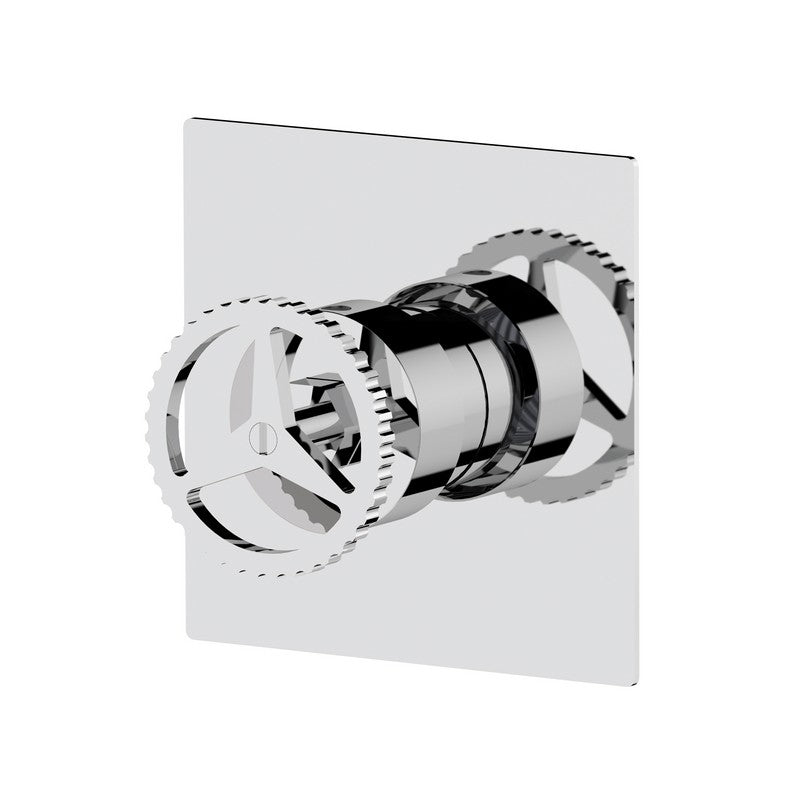 Miscelatore vasca doccia da incasso senza deviatore su piastra quadrata ultra-piatta - serie Chrono