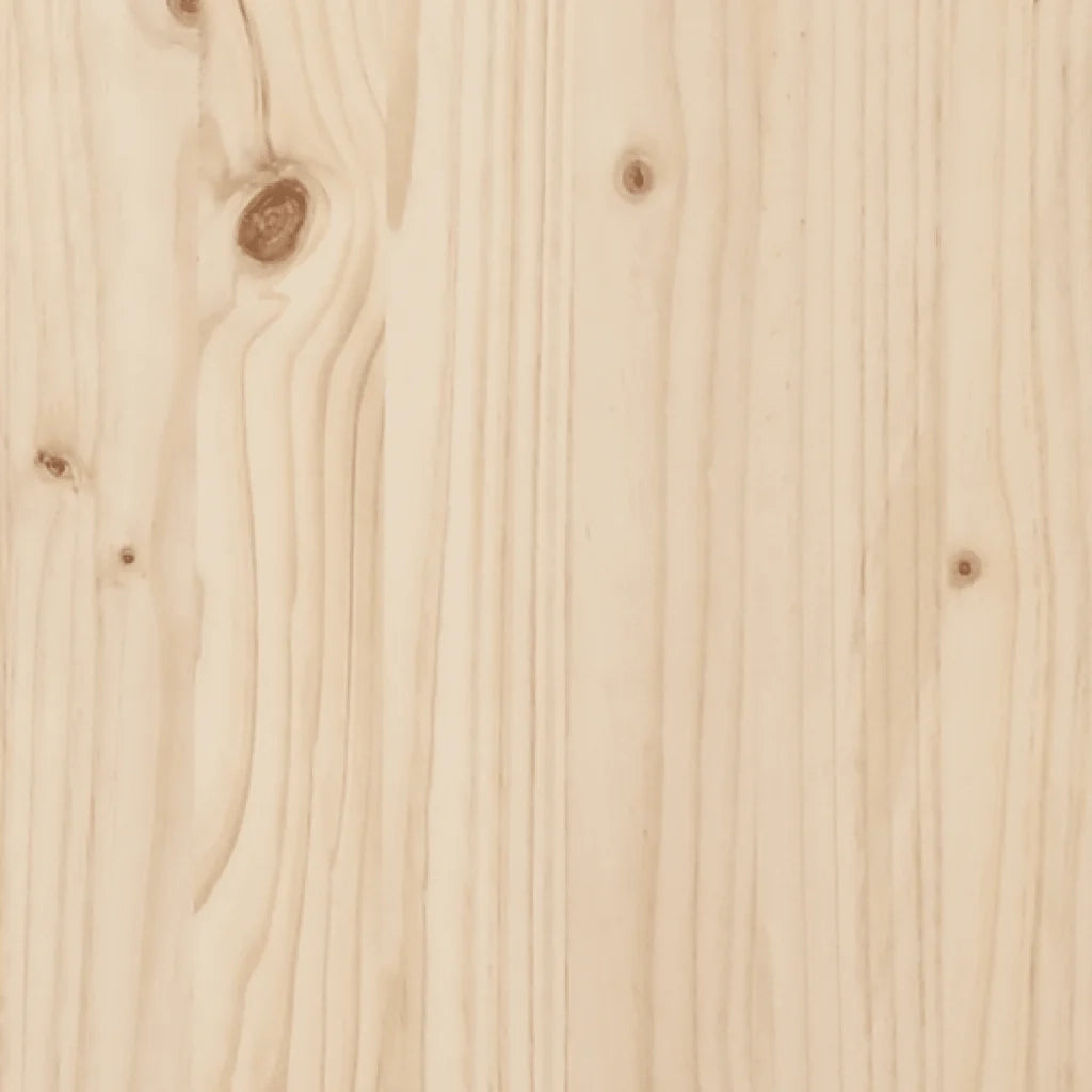 Letto matrimoniale | Letto per adulti | Giroletto in Legno Massello di Pino 200x200 cm