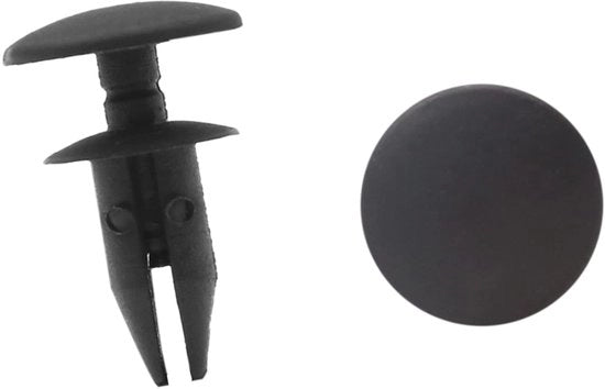 Clip universale per auto con gancio 6 mm in plastica - 20 set - duraturo - adatto per rivestimenti e pannelli - clip per rivestimenti