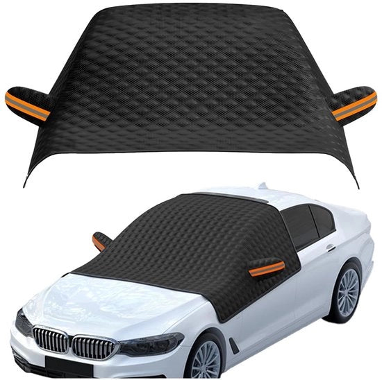 Copertura Avvolgibile per Parabrezza - Protezione dal Gelo - Kit di Protezione per Auto da Neve - Foglio di Alluminio - Applicazione Universale - 240 x 148 cm - Spesso e Resistente